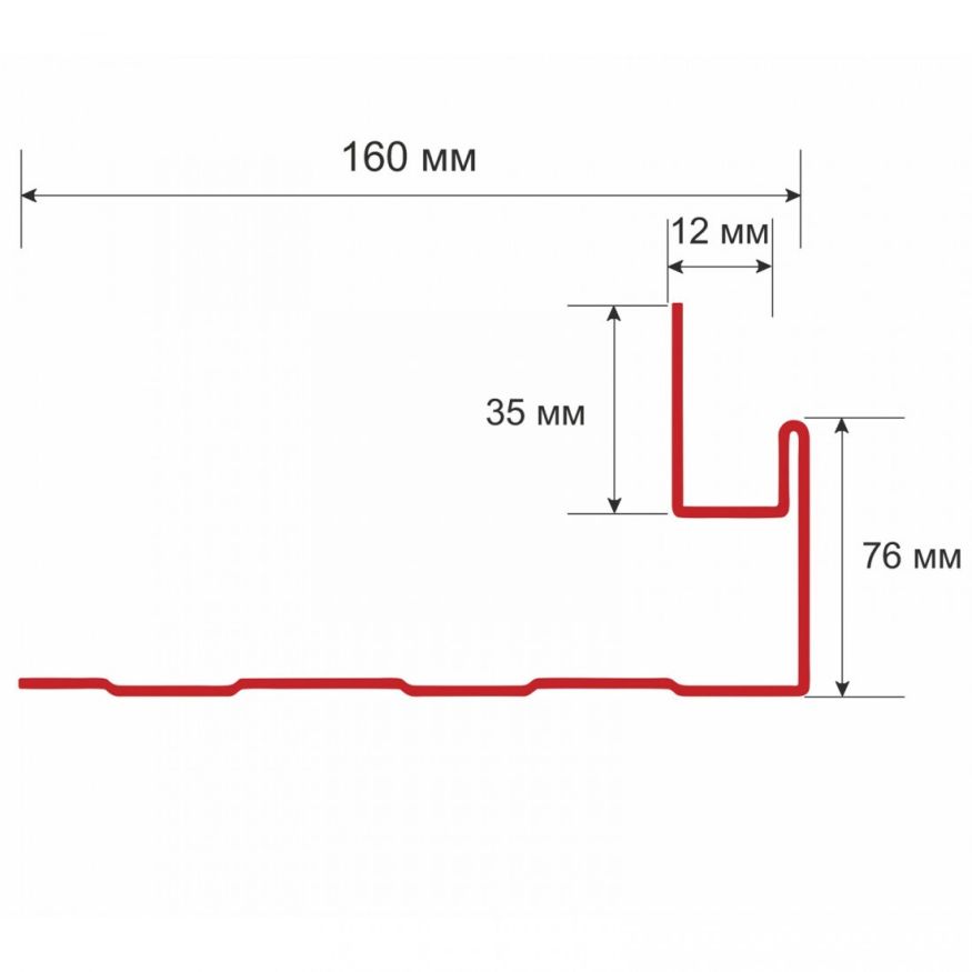 Приоконный профиль для сайдинга, белый купить в Сочи