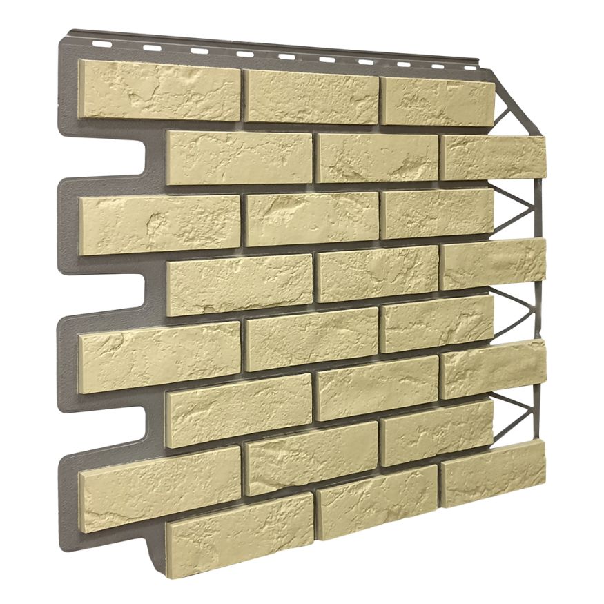 Фасадная панель FineBer, Баварский кирпич, Песочный цвет. купить в Сочи