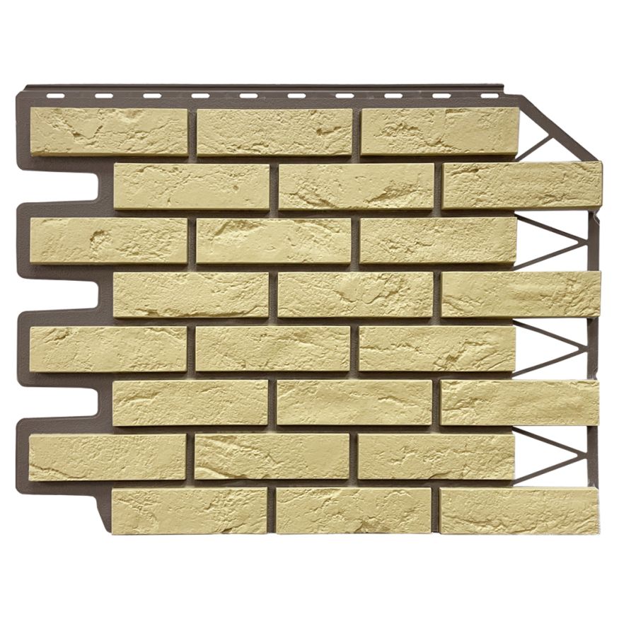 Фасадная панель FineBer, Баварский кирпич, Песочный цвет. купить в Сочи