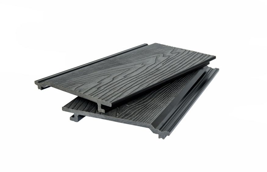 Фасадная доска POLIVAN GROUP с 3D текстурой дерева DENPASAR, цвет черный. купить в Сочи