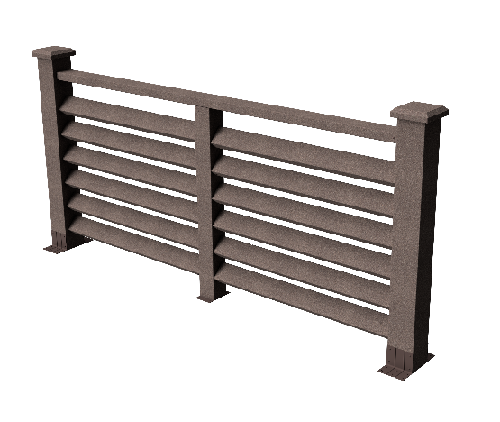 Декоративное ограждение ДПК GRINDERDECO Босфор в цвете венге купить в Сочи