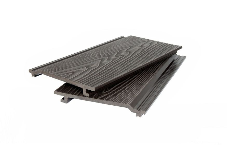 Фасадная доска POLIVAN GROUP 3D текстура дерева DENPASAR тёмно-коричневая купить в Сочи