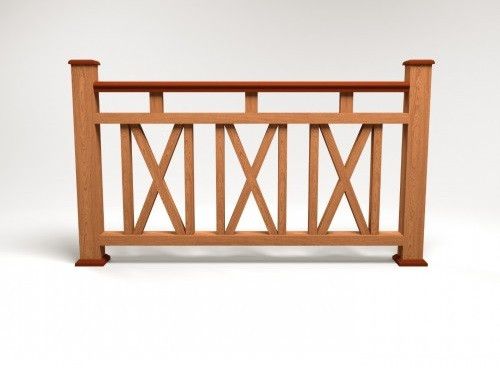 Ограждение из древесно-полимерного композита FG3 терракотового цвета. купить в Сочи