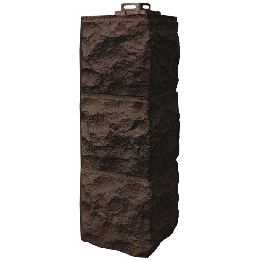 Наружный угол FineBer Доломит, Тёмно-коричневый купить в Сочи