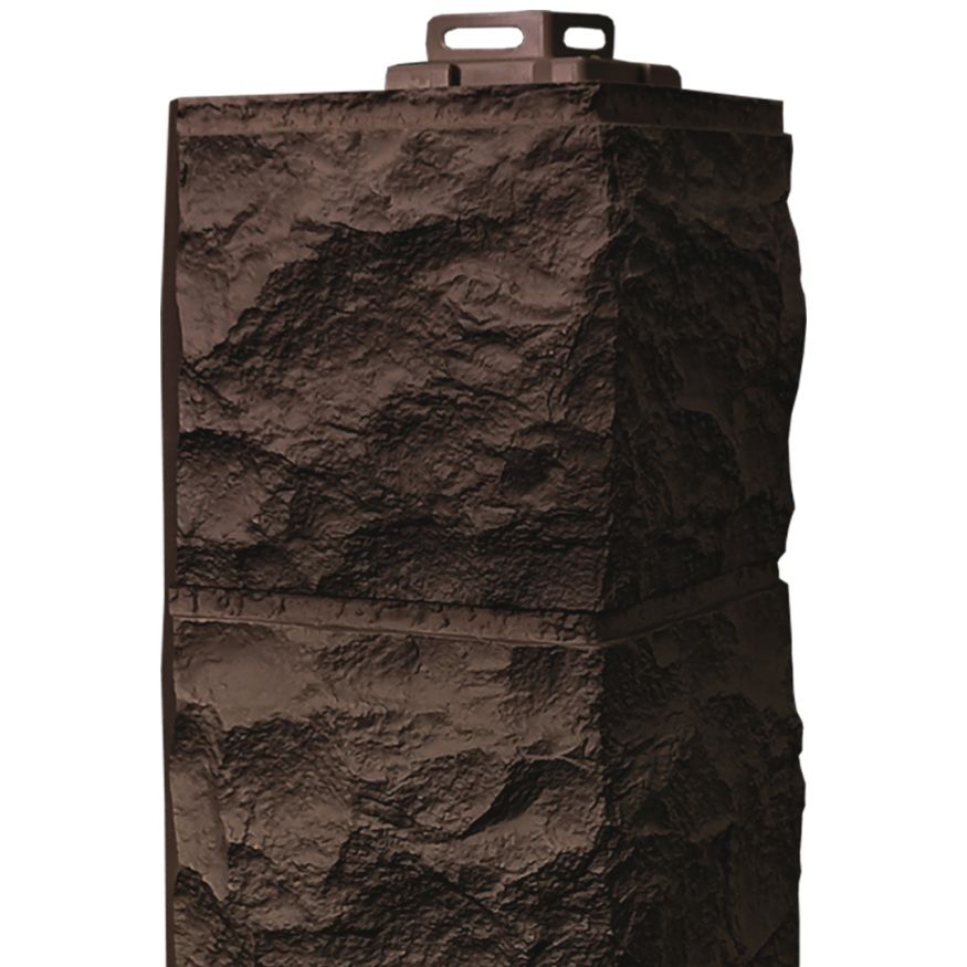 Наружный угол FineBer Доломит, Тёмно-коричневый купить в Сочи