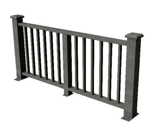 Декоративное ограждение из ДПК GRINDERDECO Альма серый базальт купить в Сочи