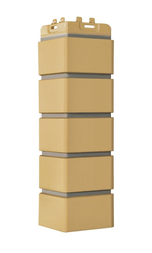 Угол наружный Grand Line, Клинкерный кирпич Design, Песочный, шов RAL 7006  купить в Сочи