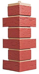 Угол T-Сайдинг, Кирпич Саман Красный купить в Сочи