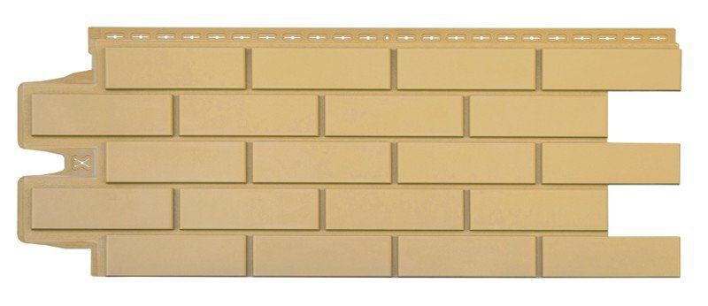 Фасадные панели Grand Line, Клинкерный кирпич Classic, Песочный купить в Сочи