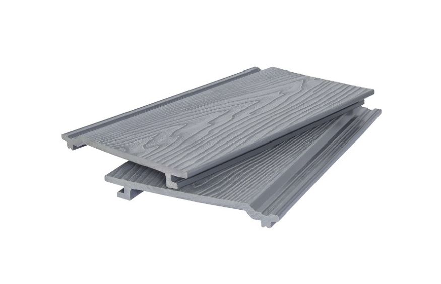 Фасадная доска POLIVAN GROUP 3D дерево DENPASAR серого цвета купить в Сочи