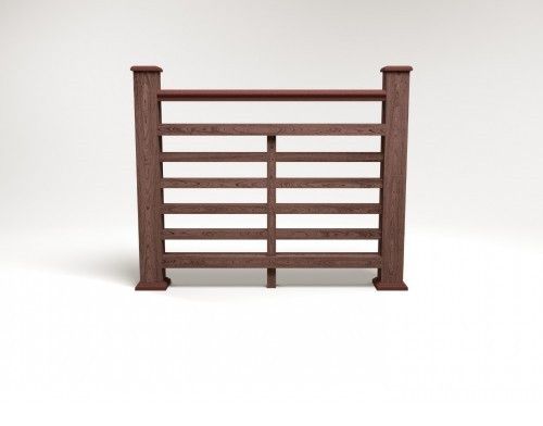 Ограждение из ДПК FG4 коричневое купить в Сочи