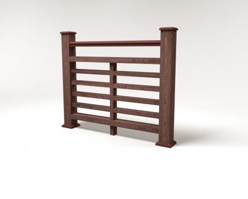 Ограждение из ДПК FG4 коричневое купить в Сочи