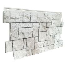 Фасадная панель FineBer Дикий камень, Жемчужный