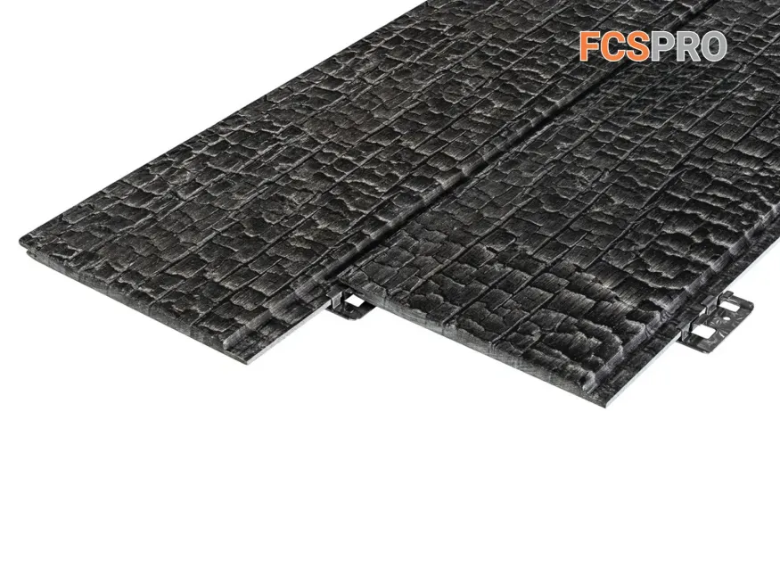 Фиброцементная панель FCSPRO Decor Wood Click Угольное купить в Сочи