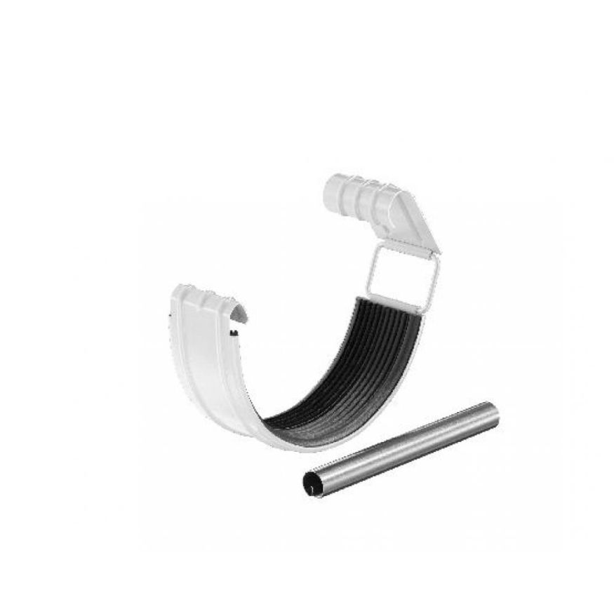 Соединитель желоба с резиновым уплотнителем Aquasystem RR 20 Мраморно-белый 150/100 купить в Сочи