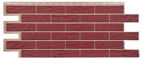 Фасадная панель T-Сайдинг, Кирпич Саман Красный купить в Сочи