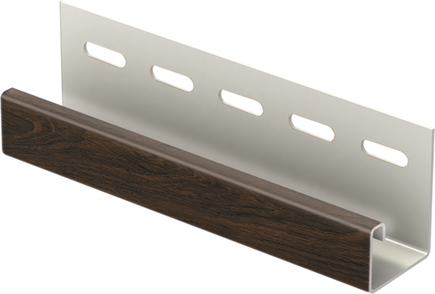 J-планка Ю-пласт Софит PRO, Тёмный орех купить в Сочи