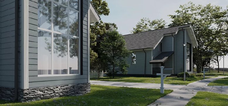 Фиброцементный сайдинг Фибростар Click КС 18 Серый Металлик купить в Сочи