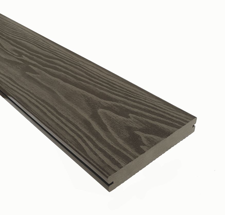 Террасная доска ДПК Terrapol Смарт 3D (полнотелая с пазом) Тик Киото купить в Сочи