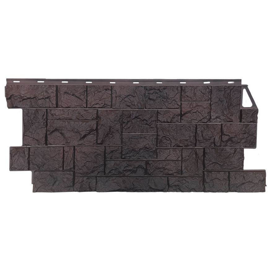 Фасадная панель FineBer Дикий камень, Коричневый купить в Сочи