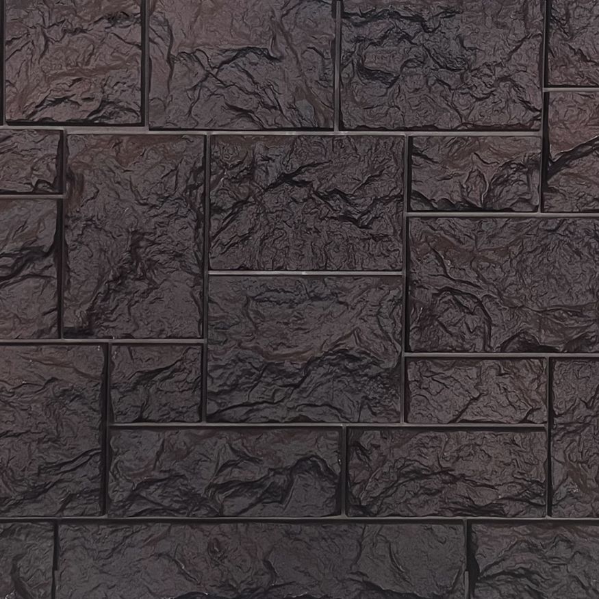 Фасадная панель FineBer Дикий камень, Коричневый купить в Сочи