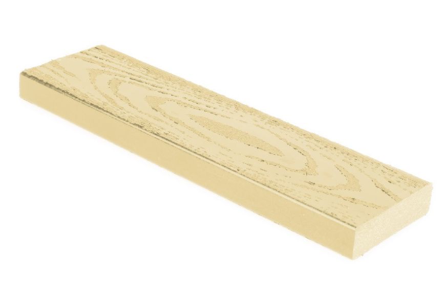 Брус лавочный ДПК AЙ-ТЕХПЛАСТ цвета слоновой кости купить в Сочи