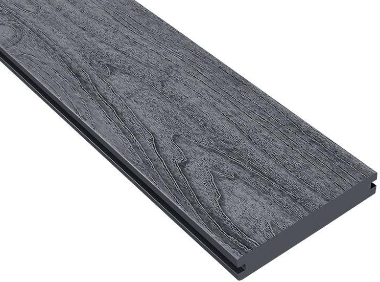 Террасная доска ДПК Outdoor 3D полная NEVADA/CALIFORNIA черного цвета. купить в Сочи