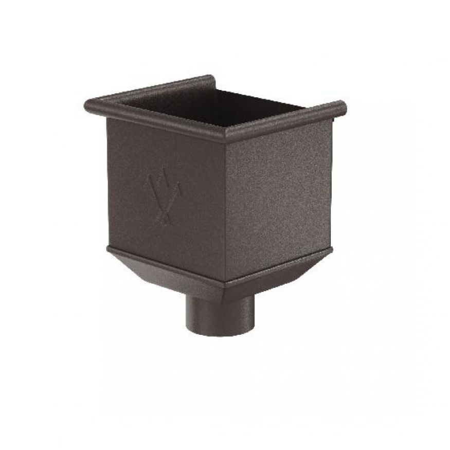 Воронка водосборная Aquasystem RR 32, тёмно-коричневая матовая, 150/100 купить в Сочи