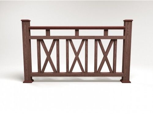 Ограждение из ДПК FG3 коричневое купить в Сочи