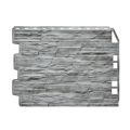 Фасадная панель Fineber, Скол 3D, Светло-серый цвет купить в Сочи