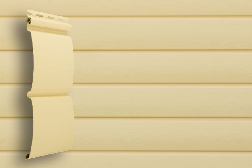 Сайдинг Grand Line, Блок-хаус D4.8 Цвет Ваниль купить в Сочи