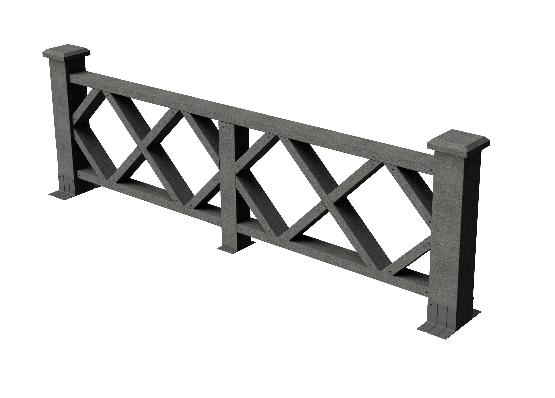 Декоративное ограждение из ДПК GRINDERDECO Миллениум в цвете серый базальт. купить в Сочи