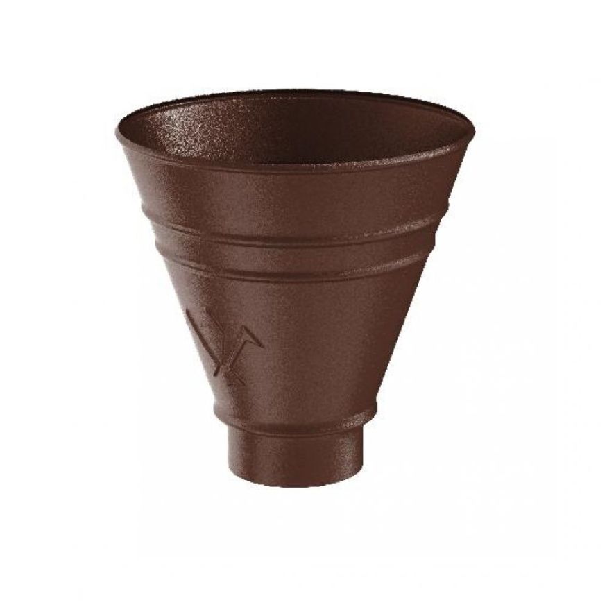 Водосборная воронка круглая Aquasystem, RAL 8017, коричневая матовая, 150/100. купить в Сочи