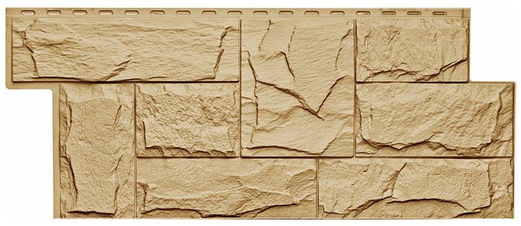 Фасадная панель T-Сайдинг, Гранит Леон ЭКО-1 Крем купить в Сочи