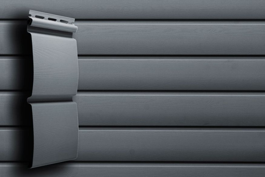 Сайдинг Grand Line, Блок-хаус D4.8 Цвет Графит купить в Сочи