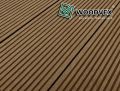 Террасная доска WOODVEX Select из ДПК темно-коричневого цвета купить в Сочи