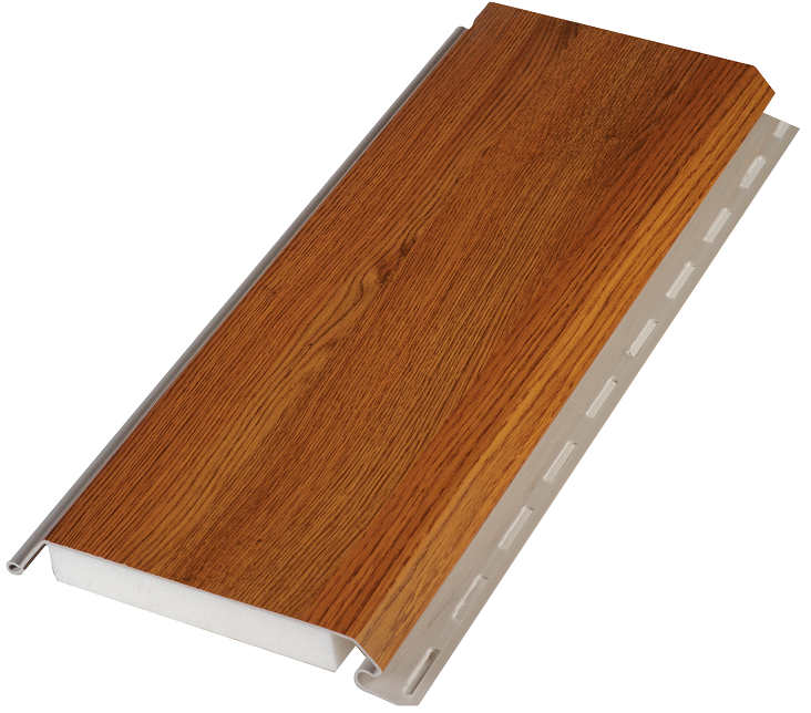 Фасадные термопанели BrusDecor в цвете дуб камарг купить в Сочи