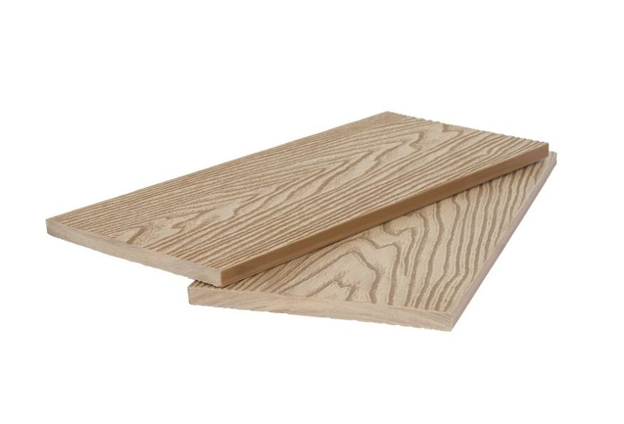 Двусторонняя универсальная полнотелая доска 3D+3D POLIVAN GROUP DENPASAR песочного цвета. купить в Сочи