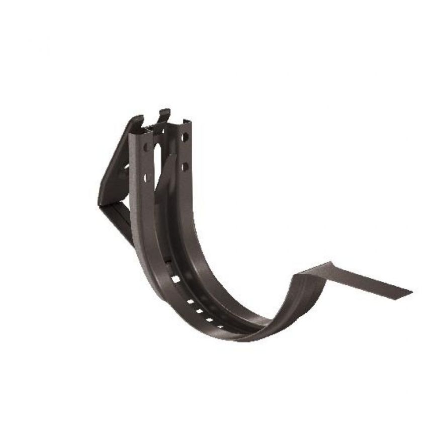 Короткий регулируемый крюк для крепления желоба Aquasystem RR 32 тёмно-коричневый 125/90 купить в Сочи