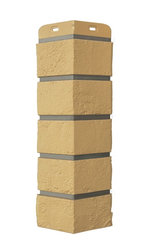 Угол наружный Grand Line, Состаренный кирпич Design, Песочный, шов RAL 7006  купить в Сочи